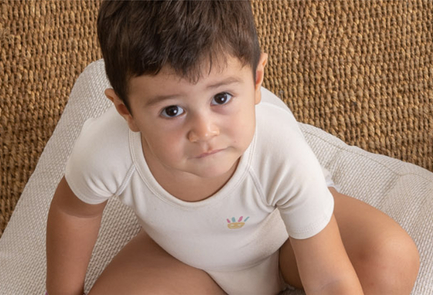 Baby in J BIMBI romper