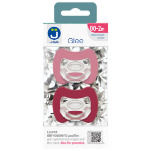 J BIMBI 2 Glee Fopspeen 0-2M - Oud Roze-Rood