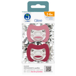 J BIMBI 2 Glee Fopspeen 2-6M - Oud Roze-Rood