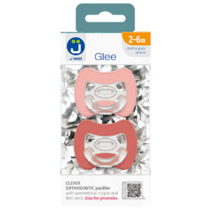 J BIMBI 2 Glee Fopspeen 2-6M - Roze-Baksteen