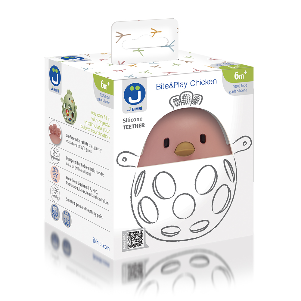 J BIMBI Bite & Play Kip 6M+ - Afbeelding 2