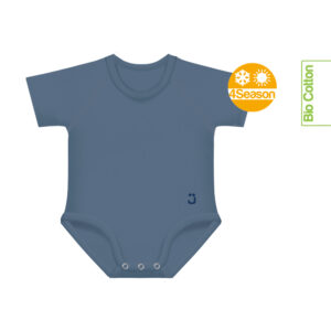 J BIMBI Romper 0-36M Biokatoen 4-seizoenen - Blauw