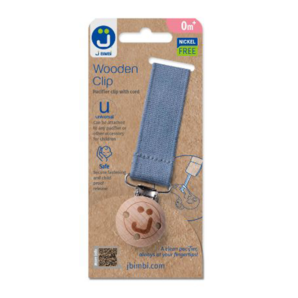 J BIMBI Speenkoord Houten Clip - Afbeelding 3